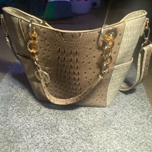 “Michael Kors inspired monogram shoulder bag”